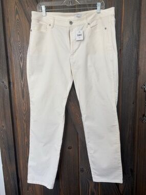 NWT J. Jill Cream Corduroy Ankle Pants